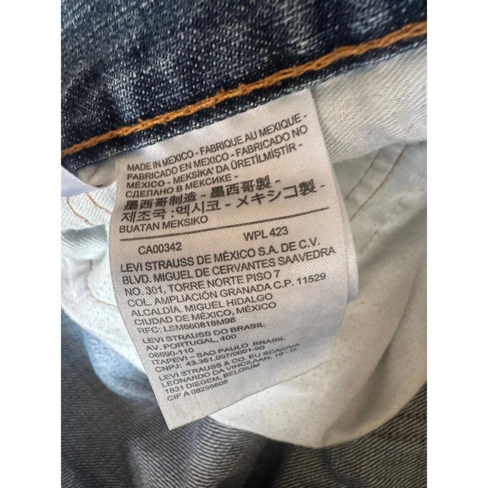 Levi's 559 Relaxed Straight Jeans Men's 42x30 Blue Medium Wash Denim Casual Work